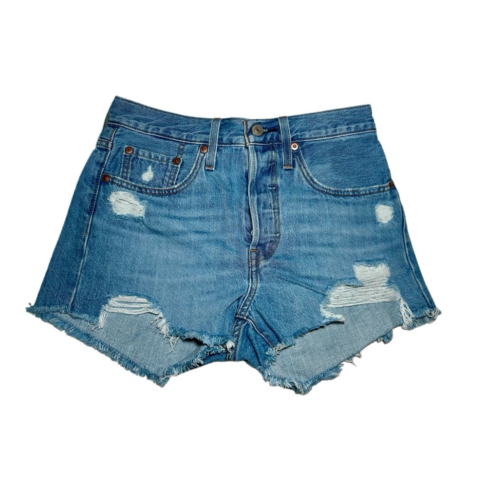 Levi's Women's 501 Original Shorts Classic-High Rise (Size 26) Small/Medium fit